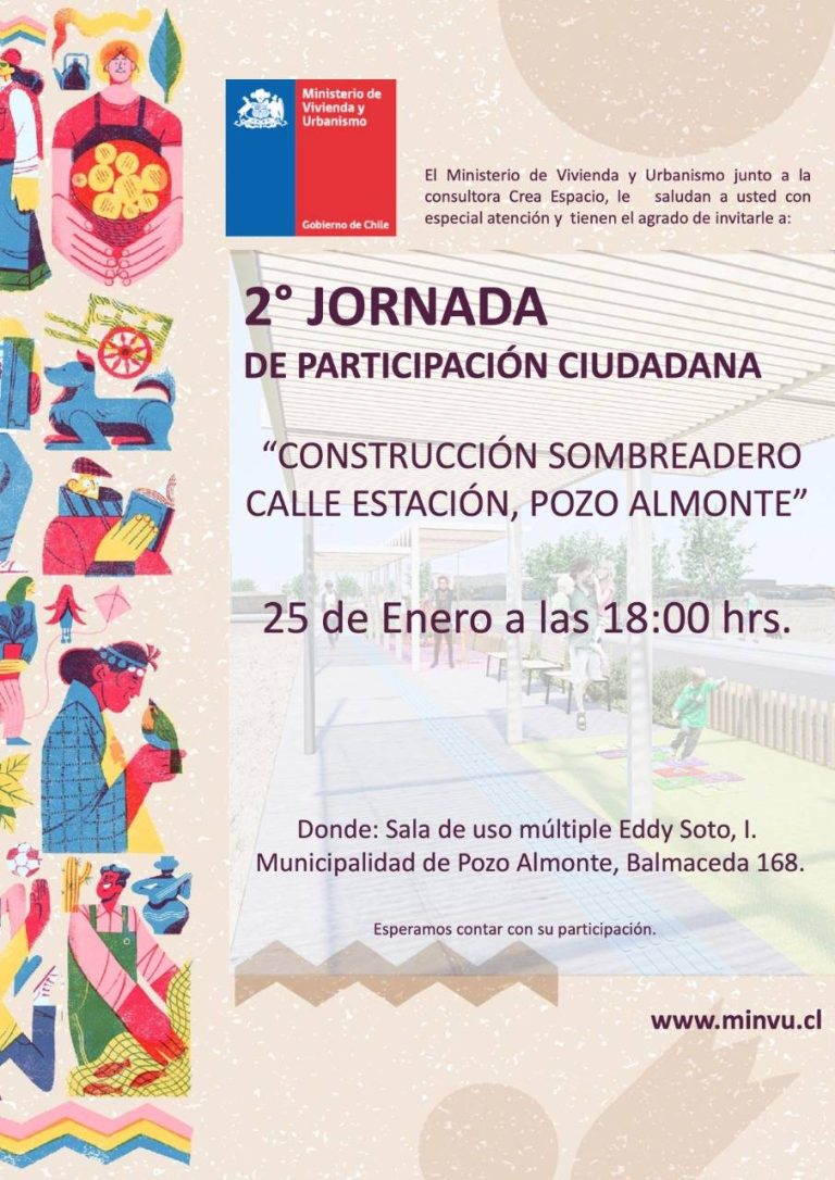 Construccion Sombreadero Calle Estacion Pozo Almonte