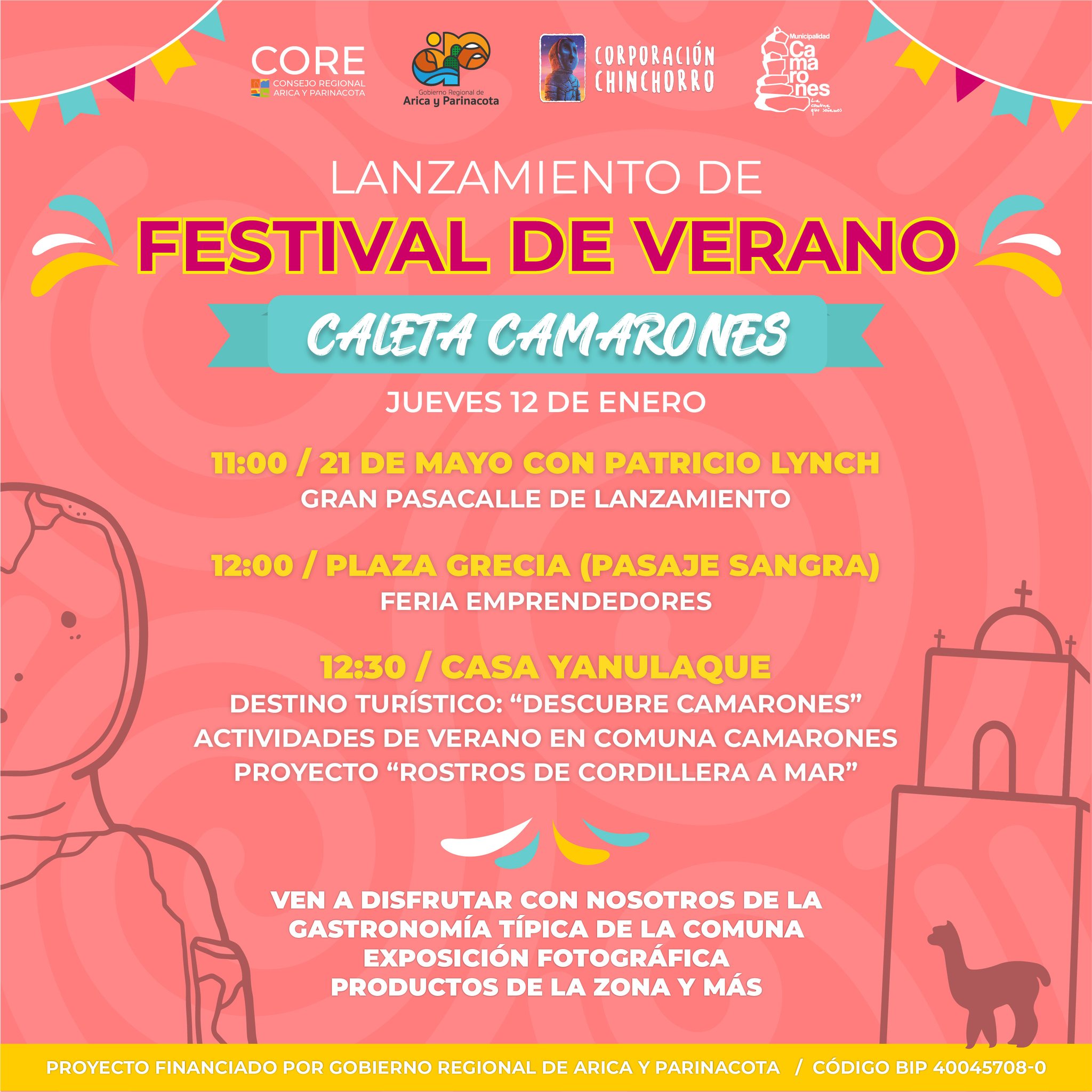 Lanzamiento Festival de Verano Caletas Camarones 2023