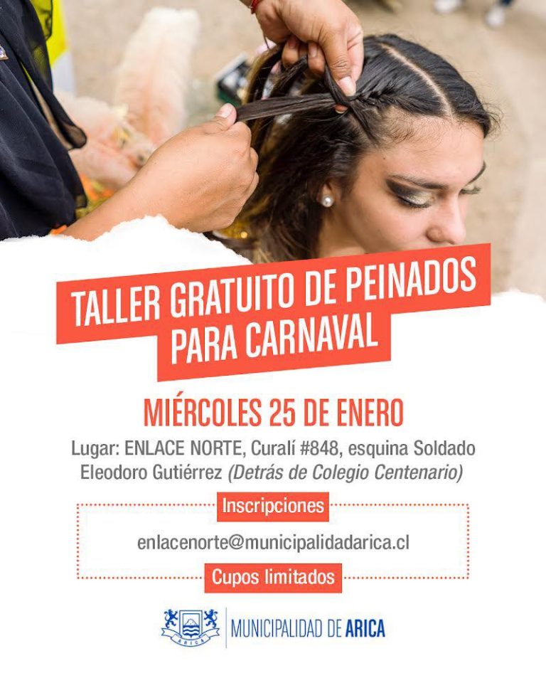 Taller Gratuito de Peinados para Carnaval