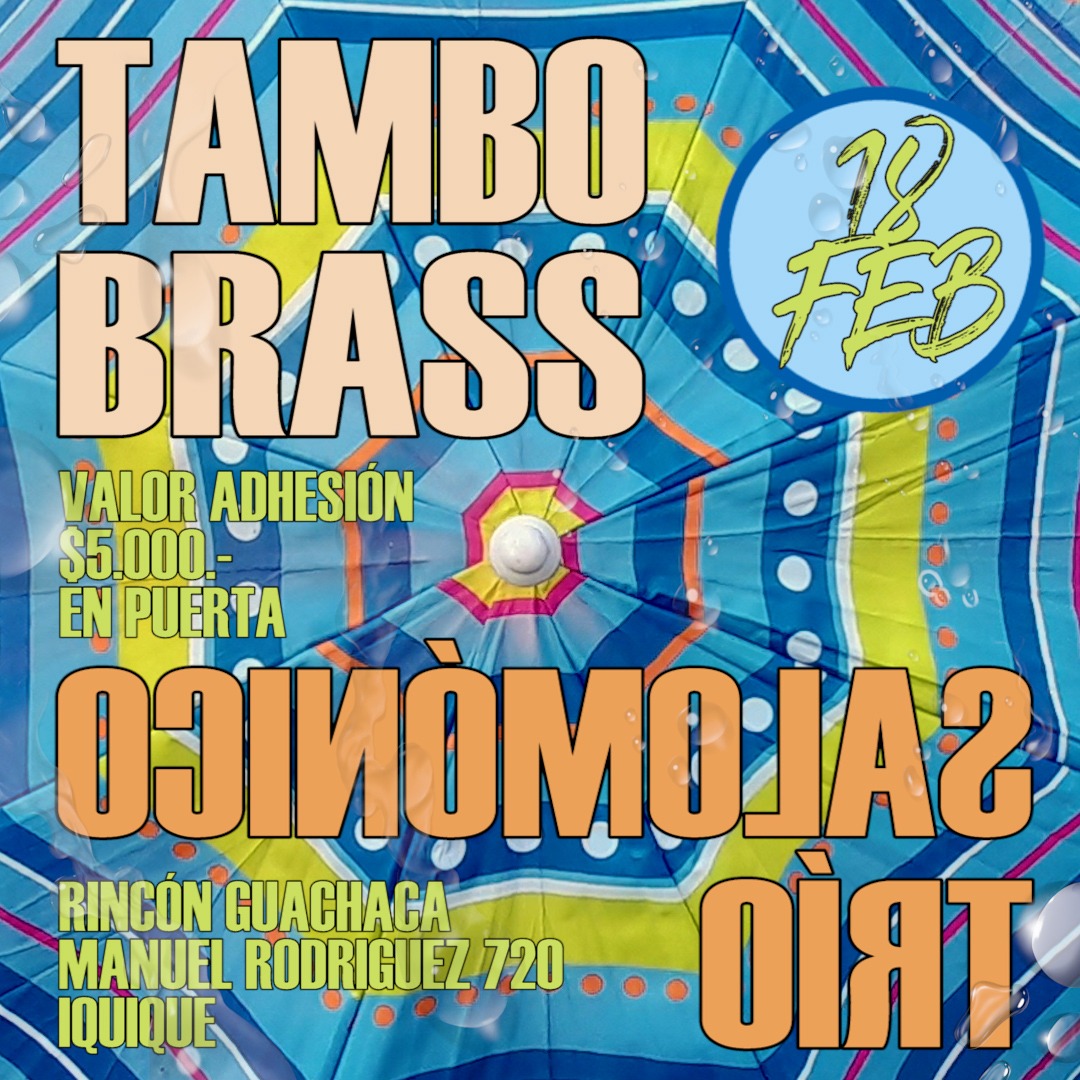 Tambobrass y Salomonico Trio en vivo