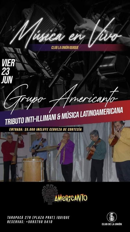 Grupo Americanto Tributo a Inti-Illimani y música latinoamericana