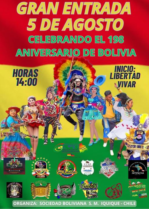 Gran Entrada 5 de Agosto Aniversario de Bolivia