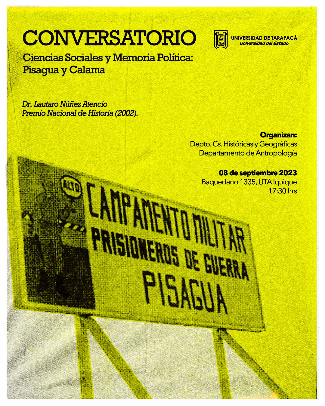 Conversatorio Ciencias Sociales y Memoria Politica Pisagau y Calama