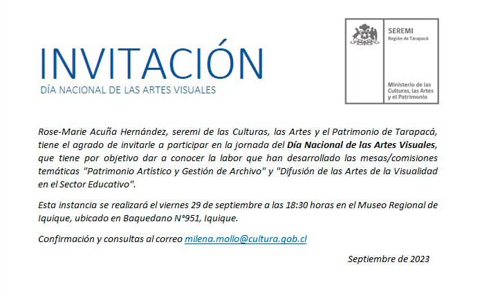 Dia Nacional de las Artes Visuales