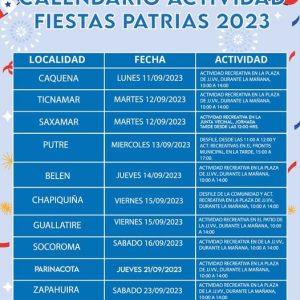 Fiestas Patrias Comuna de Putre 2023