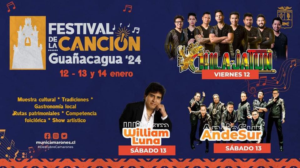Festival de la Canción de Guañacagua 2024 artistas 