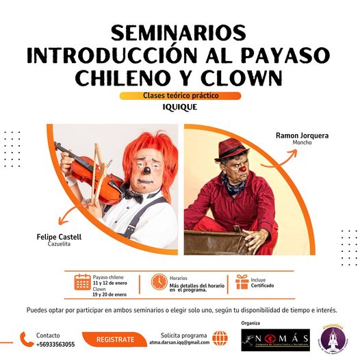 "Introducción al Payaso Chileno" y "Explorando el Mundo del Clown"