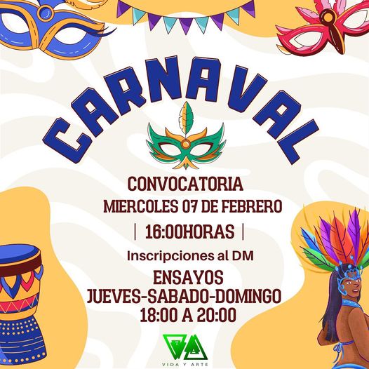 Convocatoria para comparsa Carnaval
