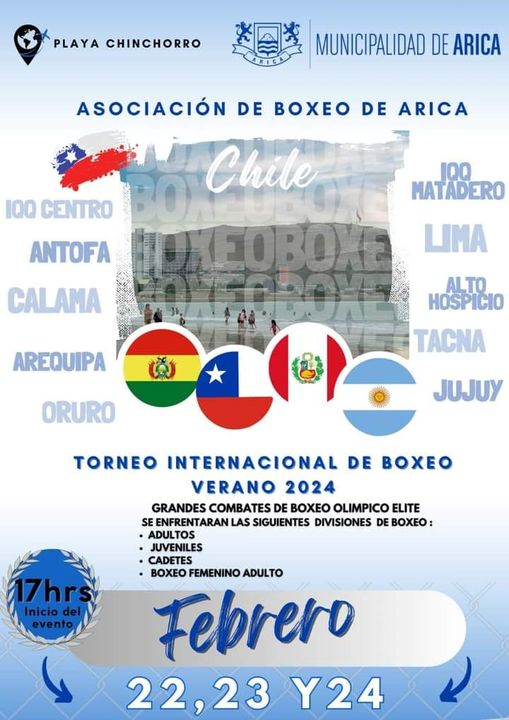 Torneo Internacional de Boxeo Verano 2024 Arica