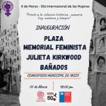 Inauguracion Plaza Memorial Feminista Julieta Kirkwood Bañados