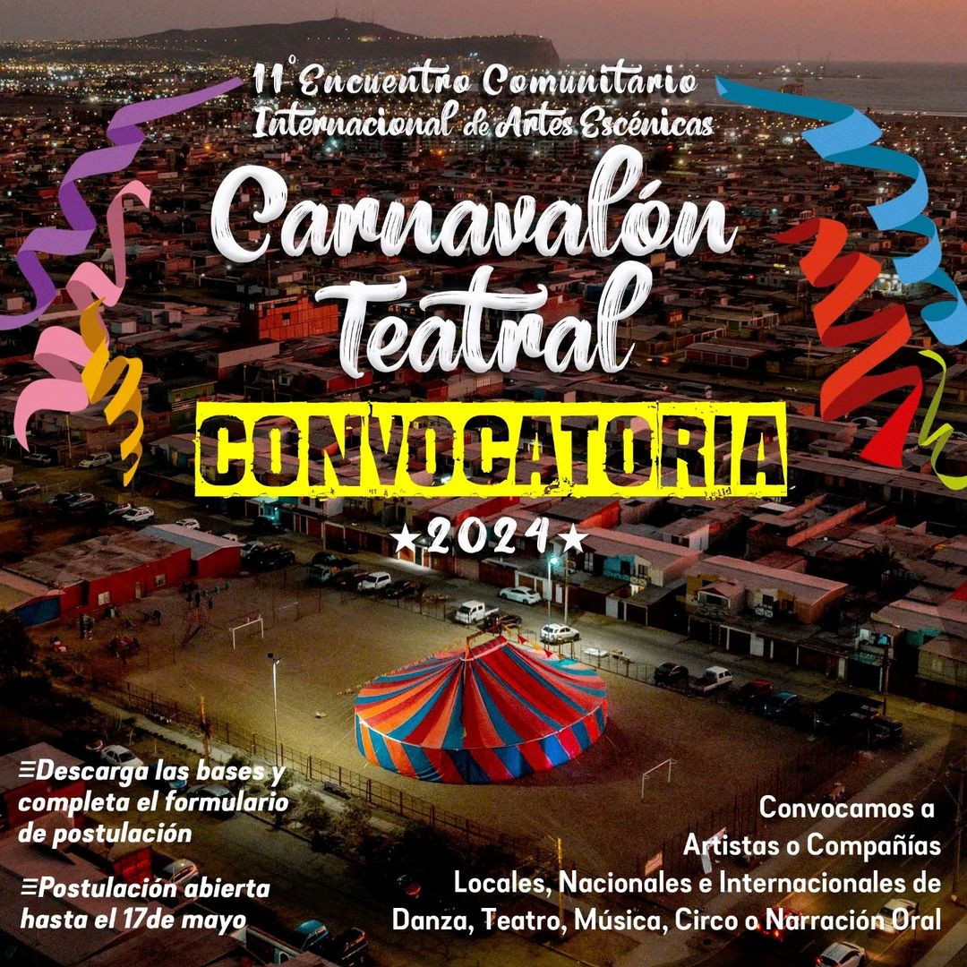 Convocatoria Encuentro Comunitario de Artes Escénicas Carnavalon Teatral 2024