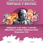 Gabriela Mistral Tertulia y recital