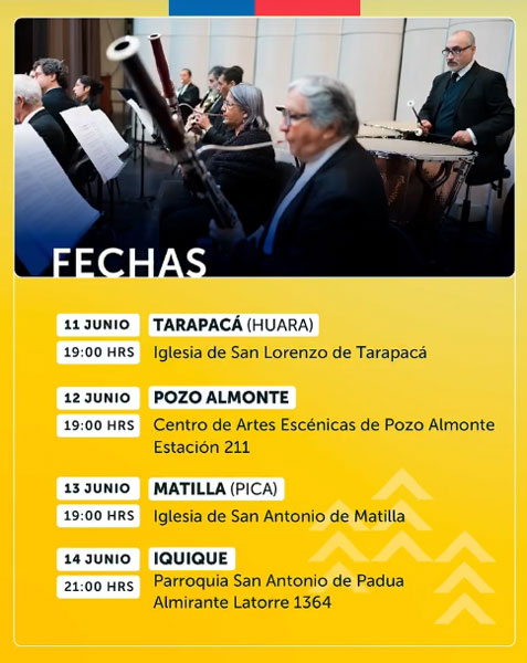 Orquesta de Cámara de Chile Gira Tarapacá