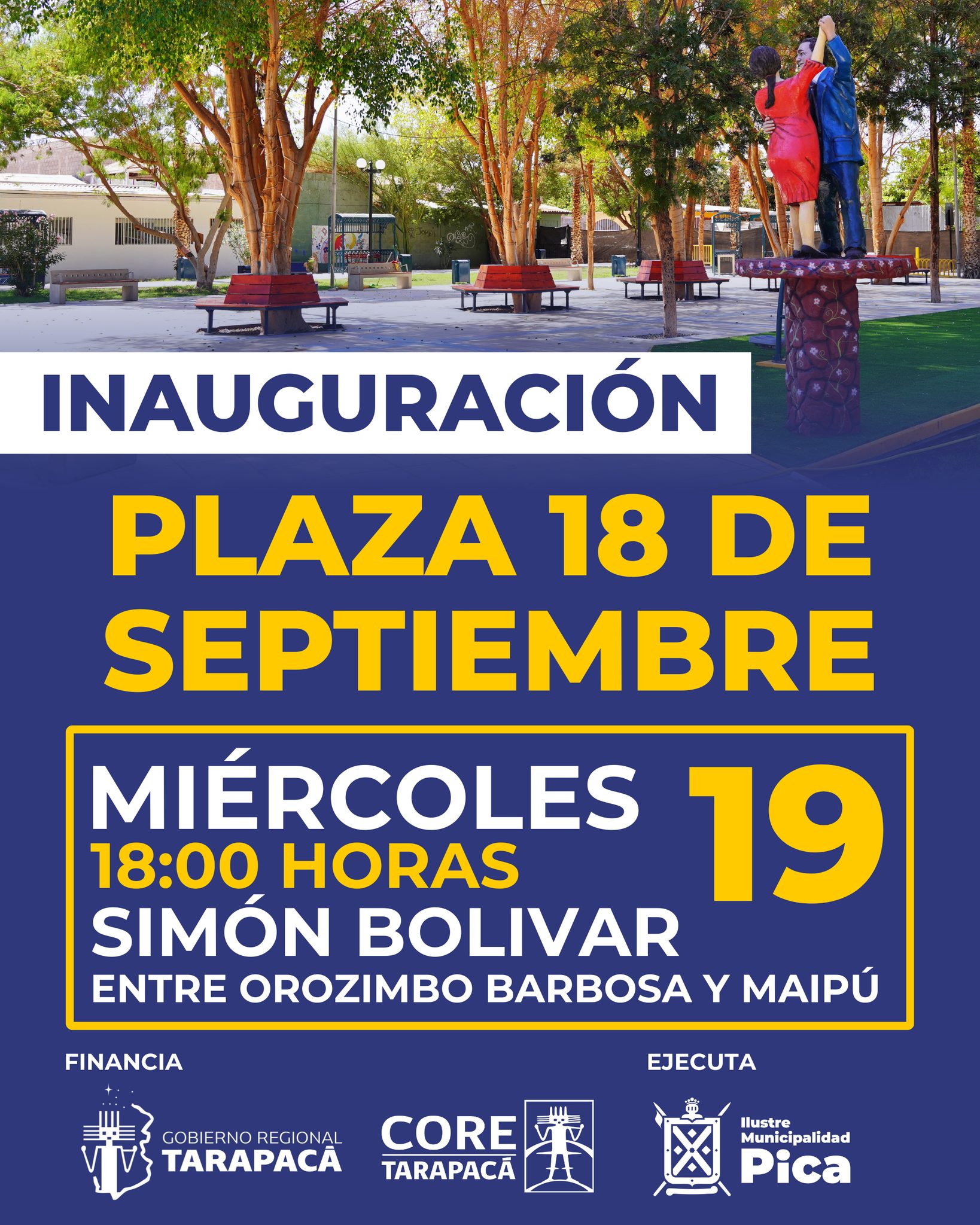 Inauguración Plaza 18 de Septiembre Pica