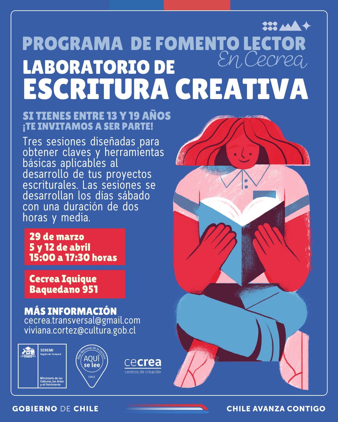 Inscripcion a laboratorio de Escritura Creativa