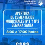 Apertura de Cementerios en Semana Santa 2025