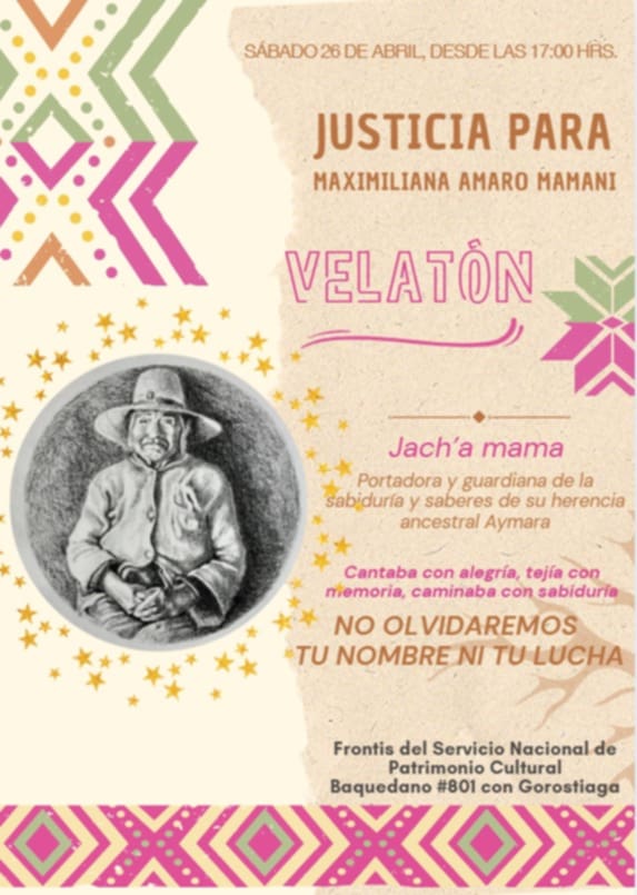 Justicia para Maximiliana Amaro Mamani