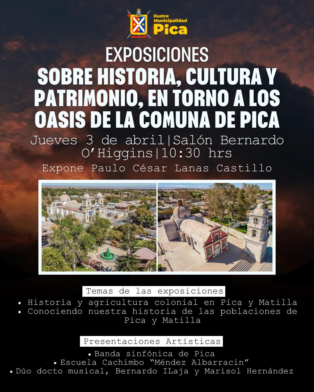 Sobre Historia, Cultura y Patrimonio, en torno a los oasis de Pica