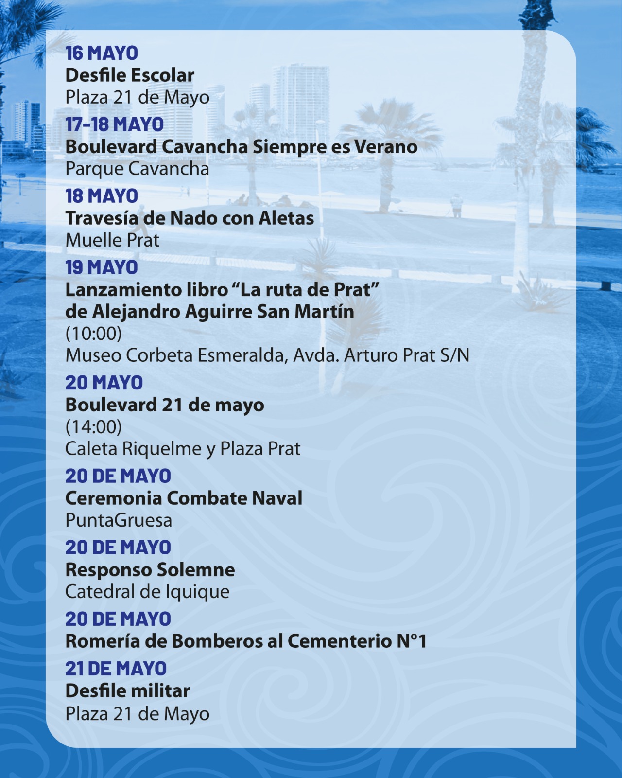 Mayo Mes del Mar en Iqique 2025