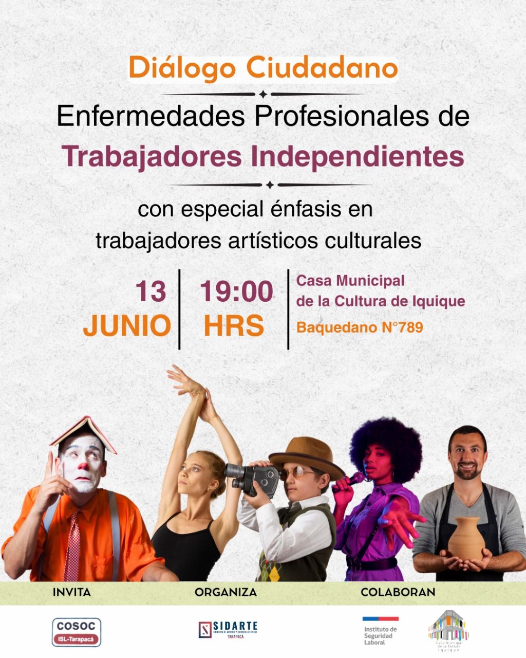 Diálogo de Enfermedades profesionales para trabajadores independientes