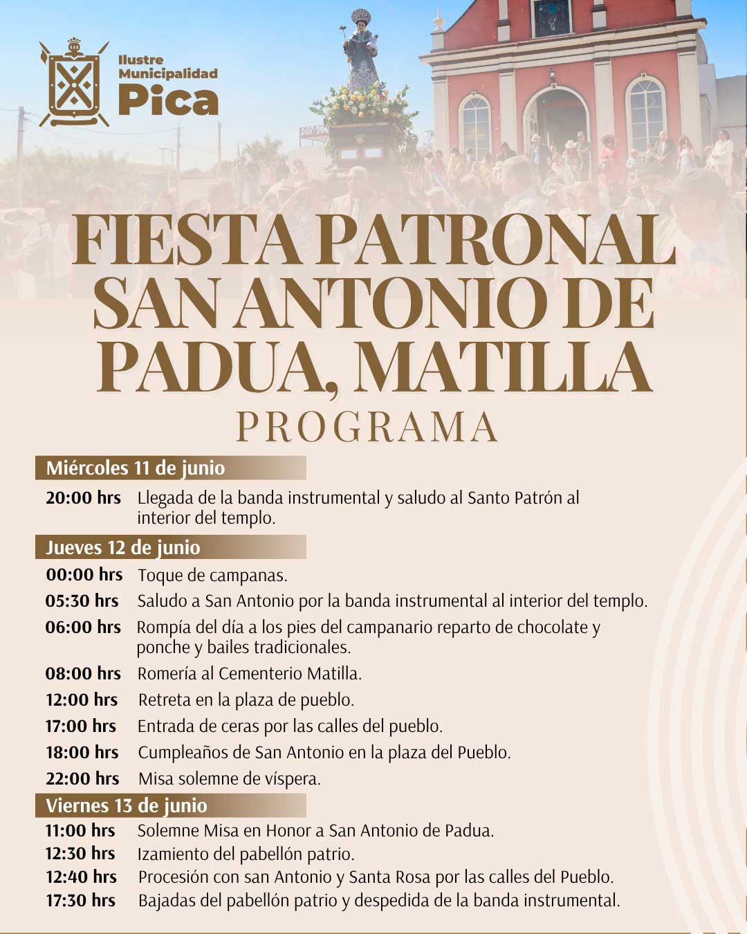 Fiesta Patronal San Antonio de Padua Matilla