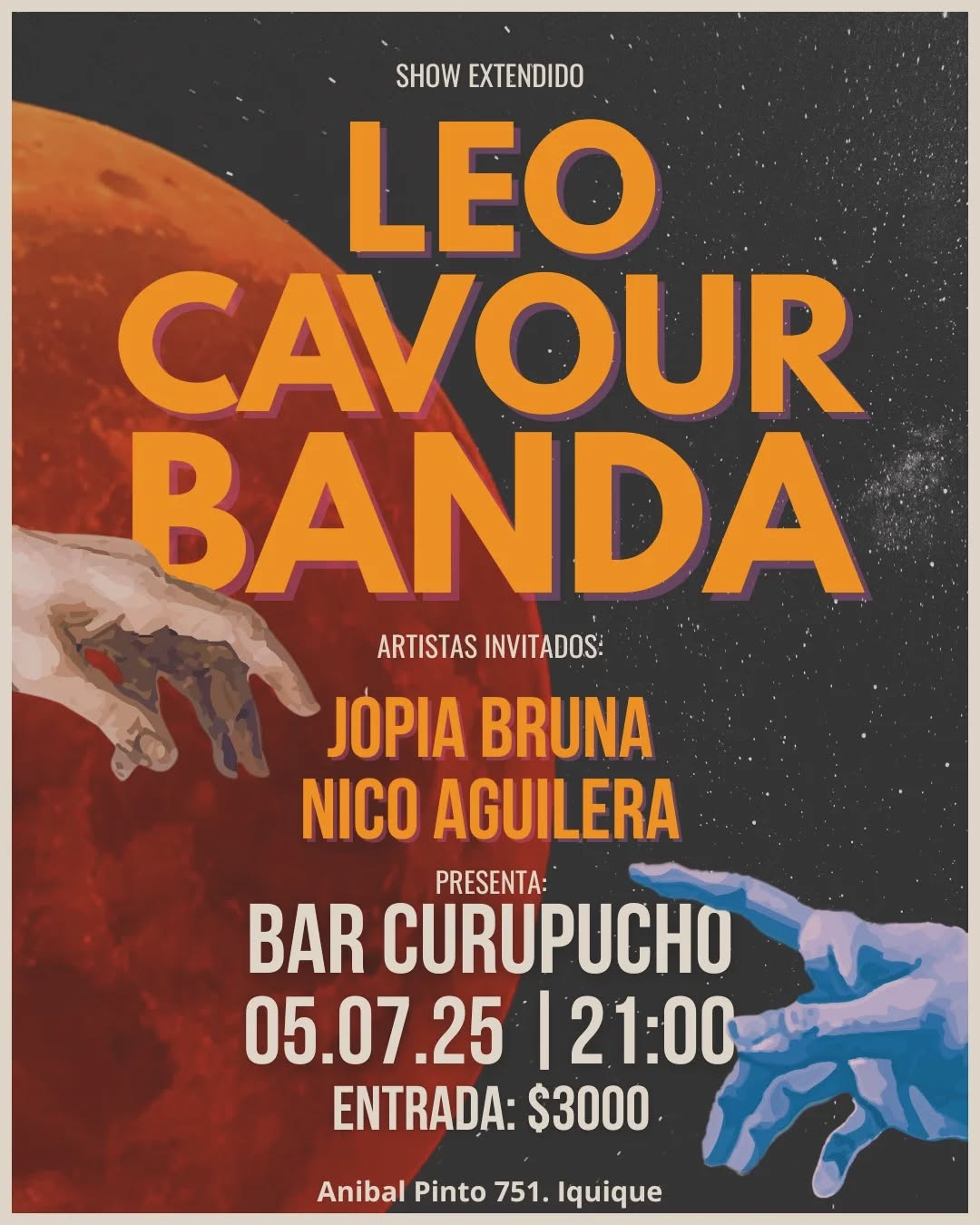 Leo Cavour Banda + Jopia Bruna + Nico Aguilera