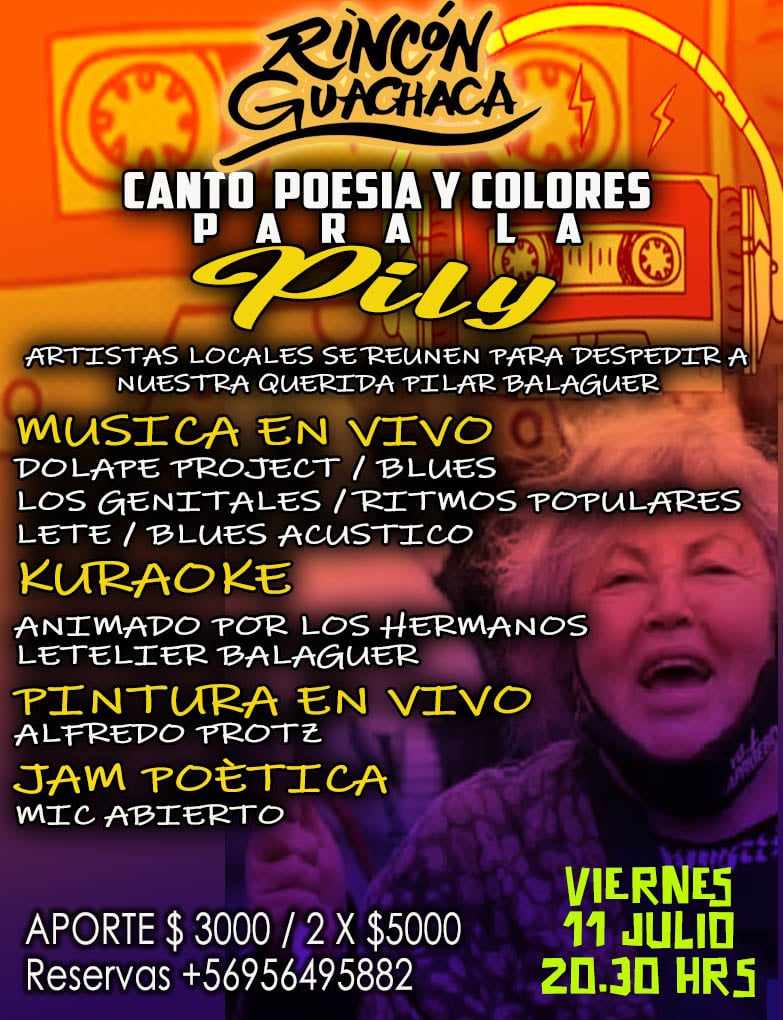 Canto, poesía y colores para la Pily