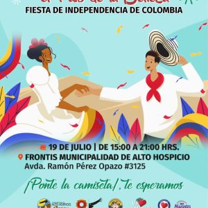 Celebración del Día de la Independencia de Colombia en Alto Hospicio