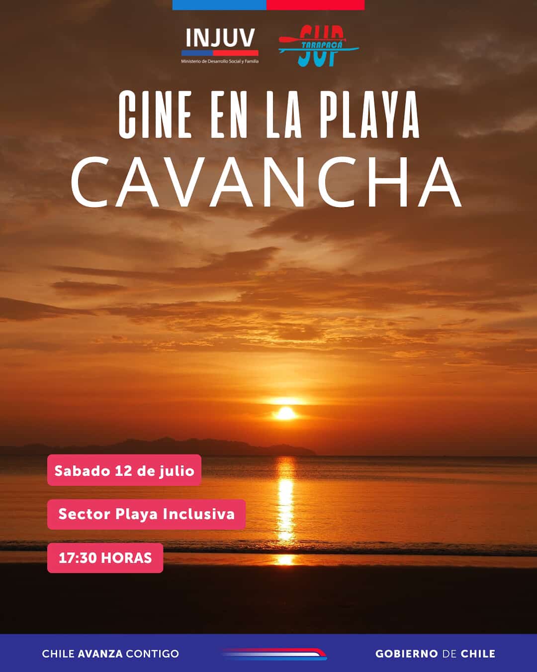Cine en playa Cavancha