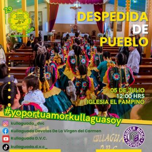 Despedida de Pueblo 2025 Kullaguada Devotos De La Virgen del Carmen