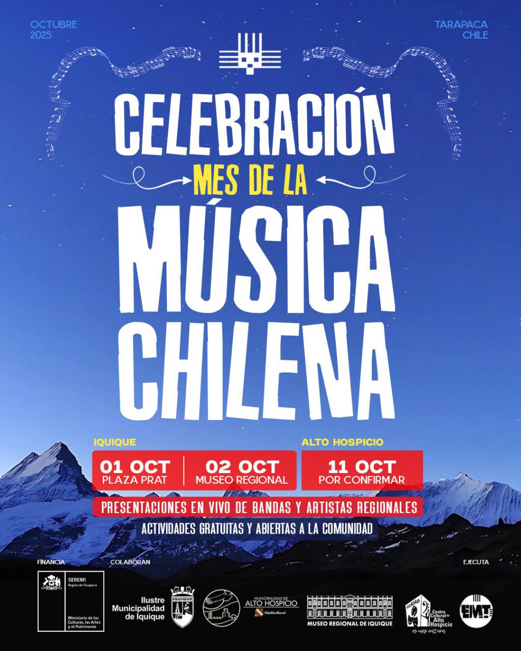 Celebración del Mes de la Música Chilena 2025
