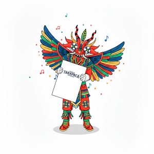 Mascota chilemosaico afiche