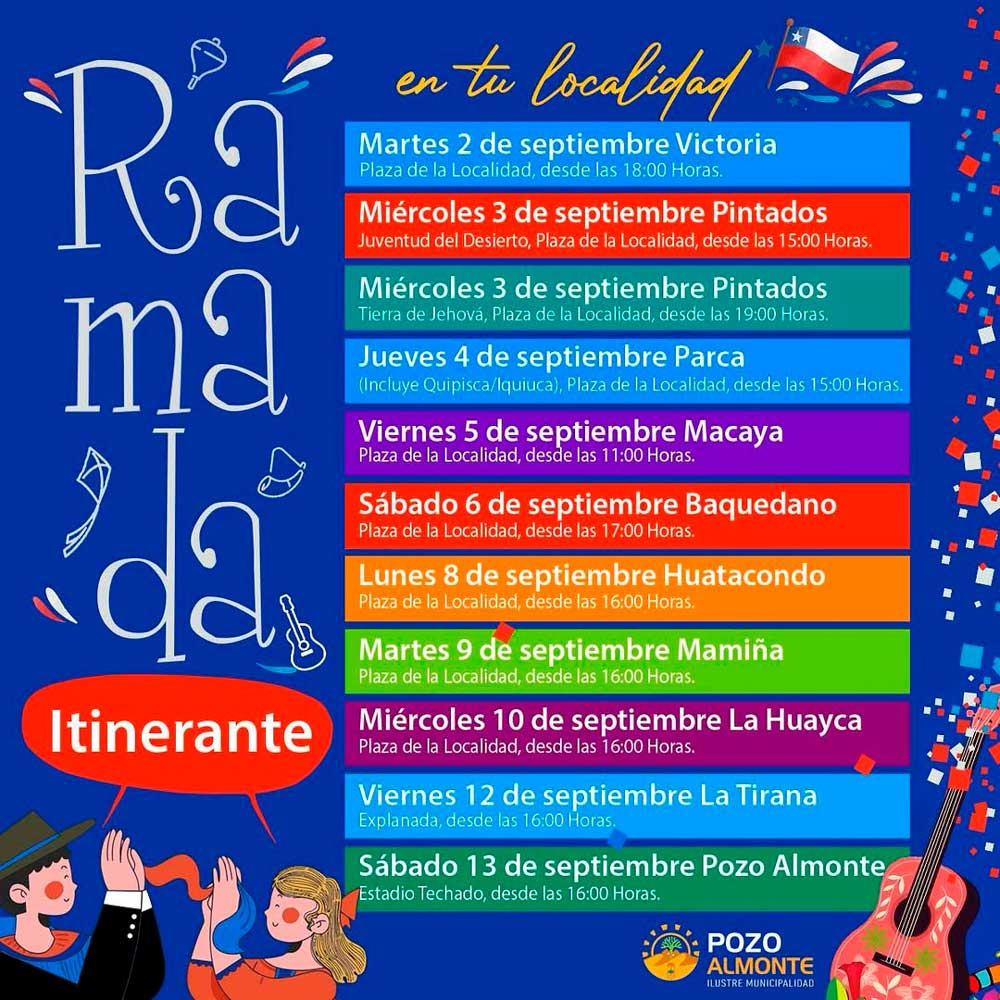 Ramada Itinerante Pozo Almonte
