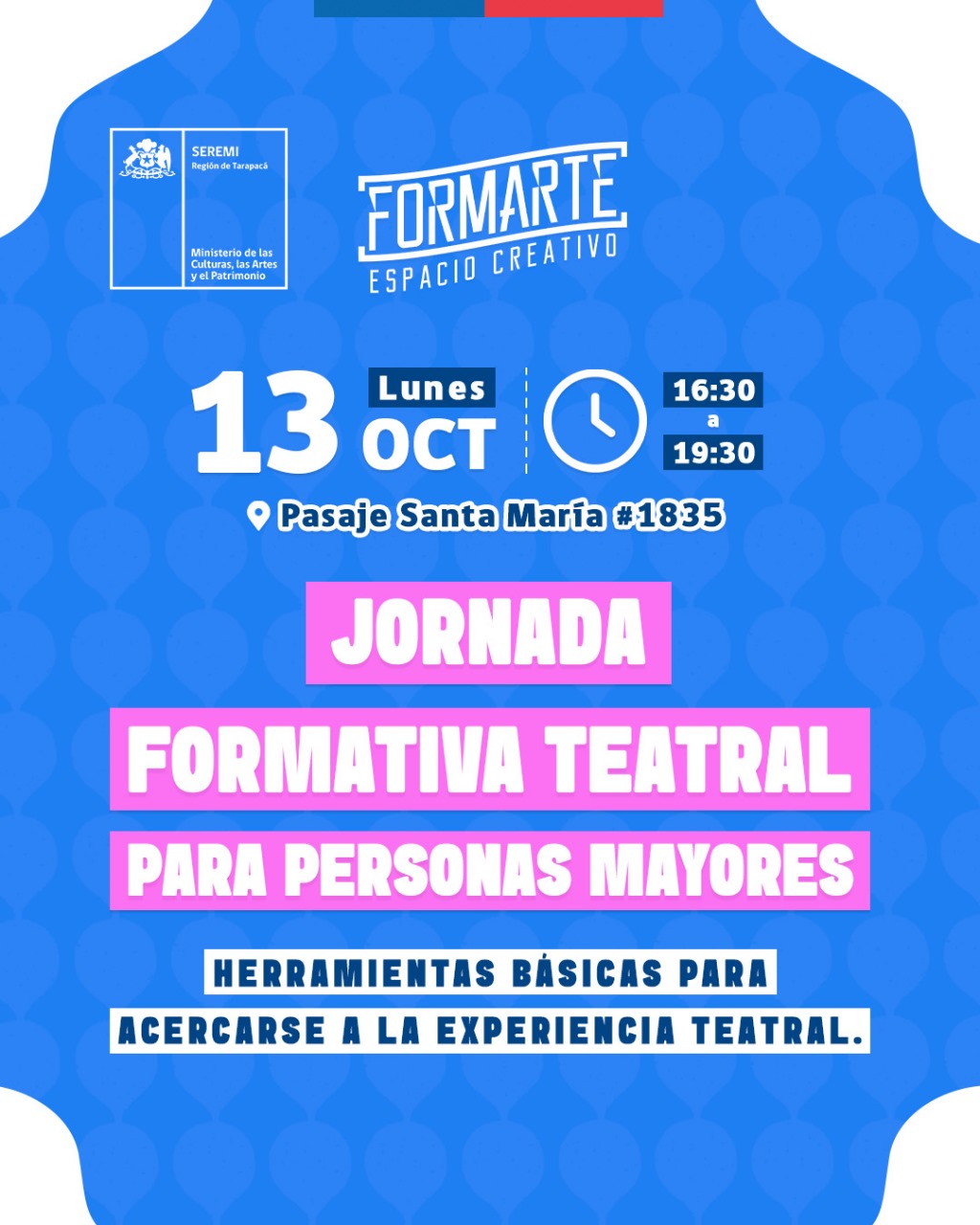 Jornada formativa teatral para personas mayores