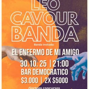 Leo Cavour banda en el demo