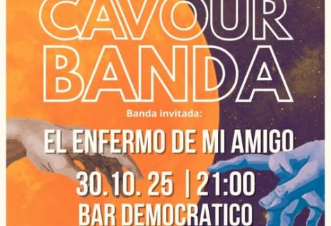 Leo Cavour banda en el demo