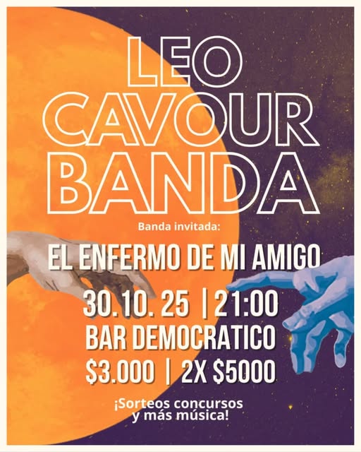Leo Cavour banda en el demo