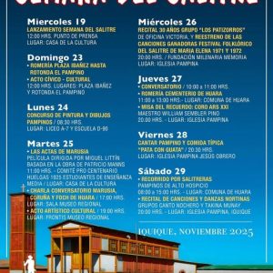 Semana del Salitre 2025 Corporación Hijos del Salitre