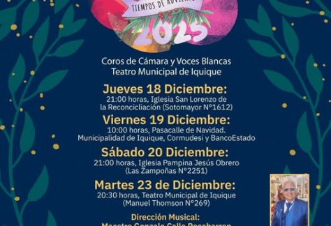 Coro de voces blancas 2025 Tiempos de adviento