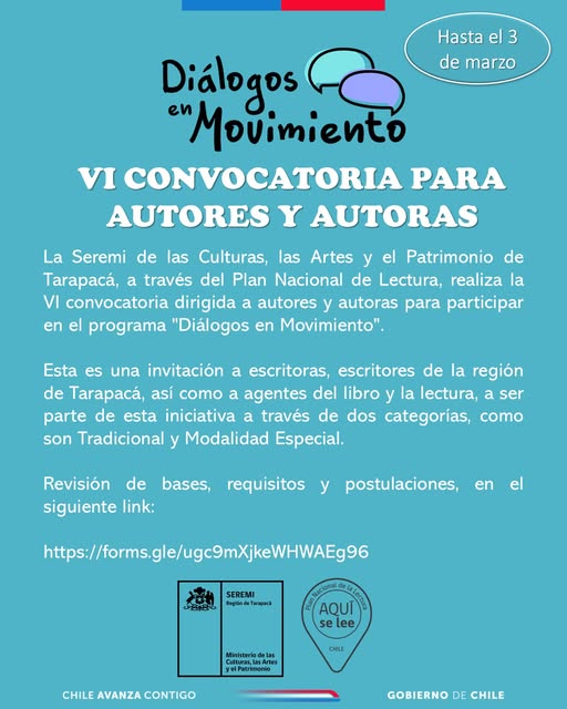 Convocatoria Diálogos en Movimiento