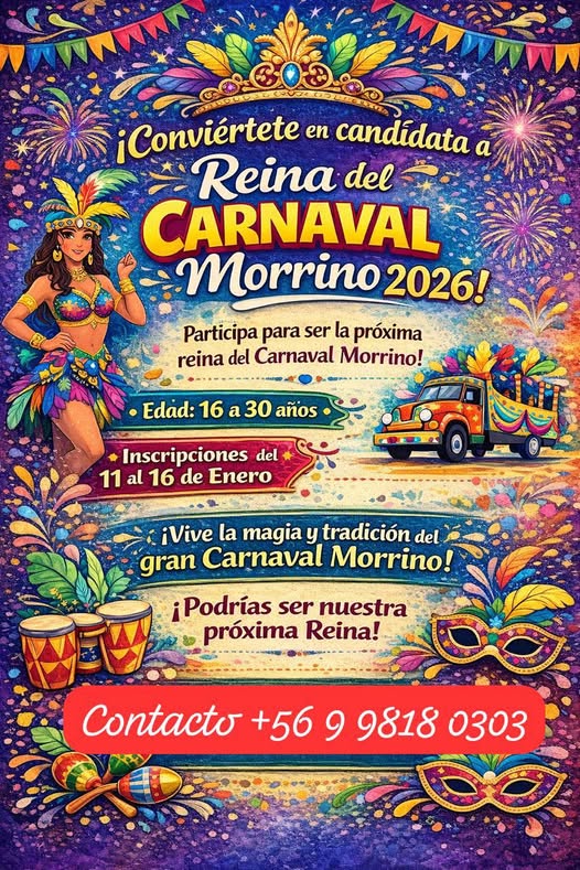 Reina carnaval Morrino 2026