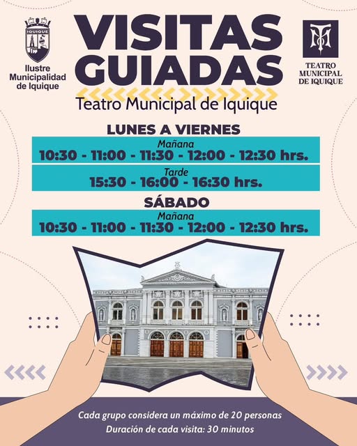 Visitas guiadas a Teatro Municipal de Iquique