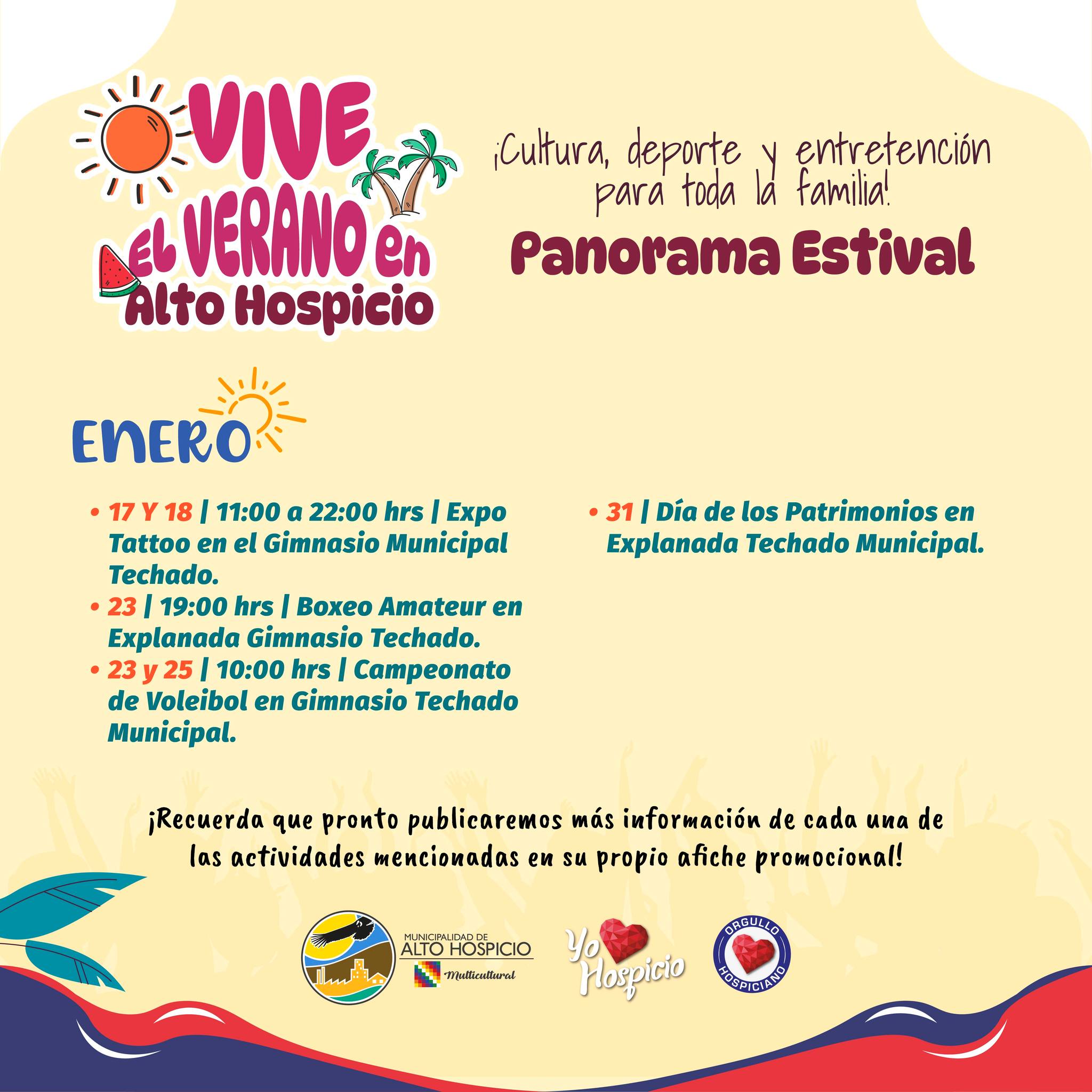 Vive el verano 2026 en Alto Hospicio