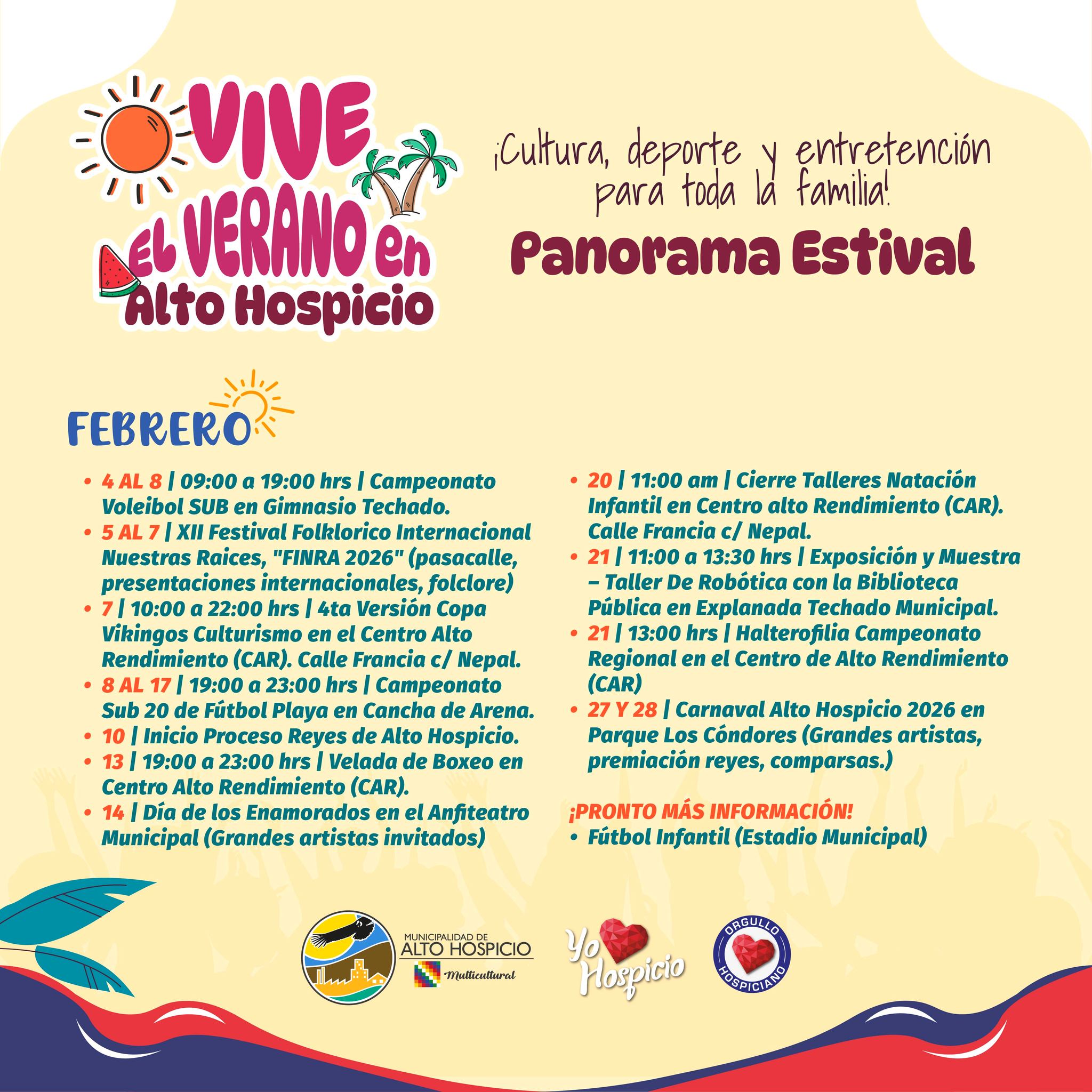 Vive el verano 2026 en Alto Hospicio