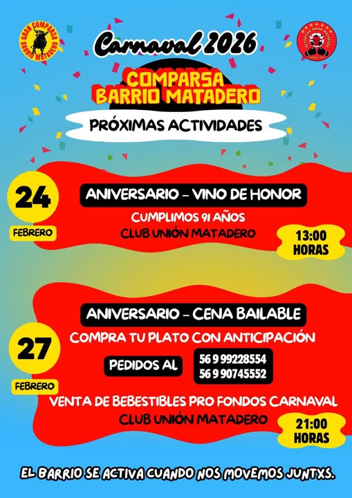 Carnaval Comparsa Barrio Matadero 2026