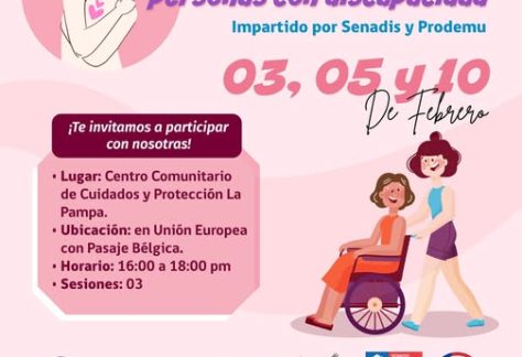 Taller de autocuidado dirigido a mujeres cuidadoras de personas con discapacidad