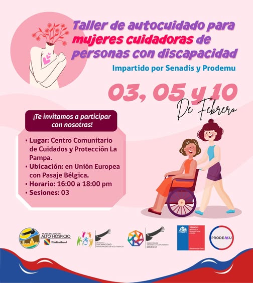 Taller de autocuidado dirigido a mujeres cuidadoras de personas con discapacidad