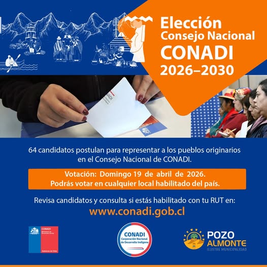 Elección Consejo Nacional CONADI 2026