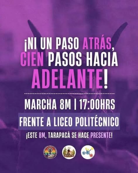 Marcha 8m 2026 Alto Hospicio e Iquique