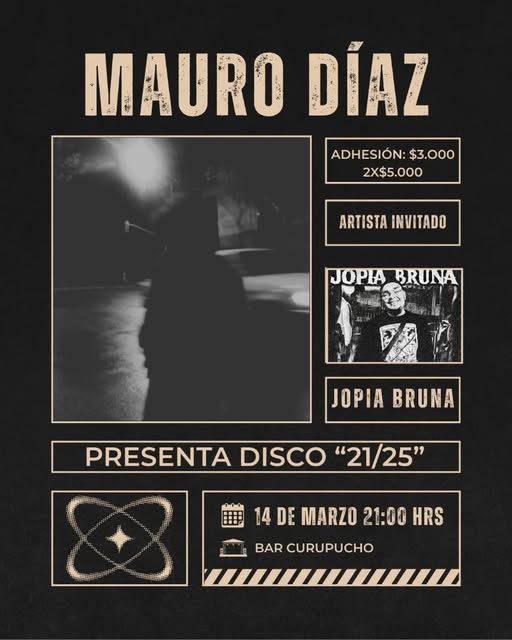 Mauro Díaz presenta disco '21/25'